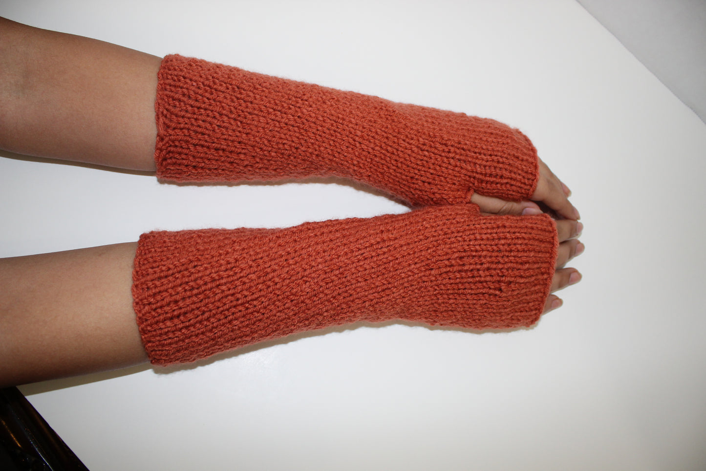 Hand and wrist handwarmer, adult size, handmade, knitted, unisex, one size fits all